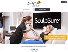 Tablet Screenshot of daciamedical.com
